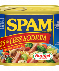 SPAM LUNCHEON MEAT LESS SODIUM 340G