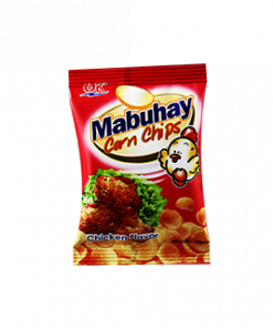 MABUHAY CORN CHIPS CHICKEN RED 12G BY 12'S