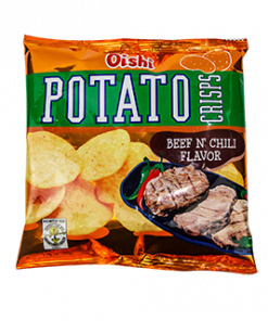 OISHI POTATO CRISP BEEF N CHILI 50G