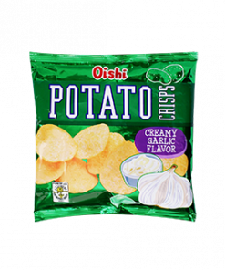 OISHI POTATO CRISP CREAMY GARLIC 50G