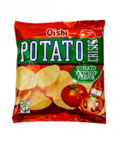 OISHI POTATO CRISPS TOMATO KETCHUP 18G