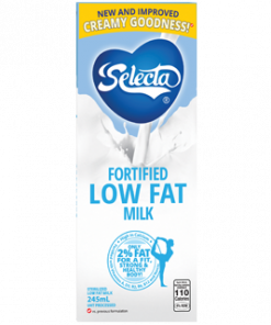 SELECTA LOW FAT MILK 245ML