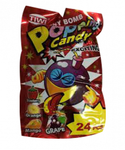 TINY BOMB POPPING CANDY 24S