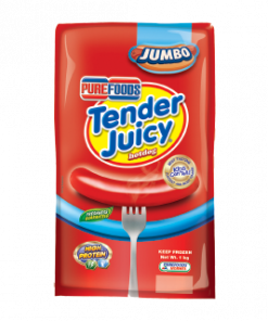 PUREFOODS TENDER JUICY HOTDOG JUMBO 1KG