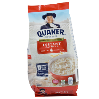 QUAKER INSTANT OATMEAL ORIGINAL W/ MILK 200G – SRS Sulit