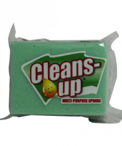 CLEANS UP SPONGE SMALL GREEN