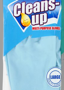 CLEANS UP GLOVES LARGE