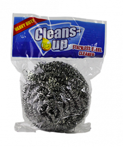 CLEANS UP STAINLESS CLEANER