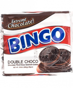 BINGO DOUBLE CHOCO SANDWICH COOKIES 28GX10