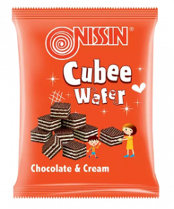 NISSIN CUBEE WAFER CHOCOLATE AND CREAM 25G