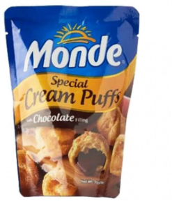 MONDE SPECIAL CREAM PUFFS WITH CHOCOLATE FILLING 25G