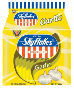 SKYFLAKES CRACKERS GARLIC FLAVOR 25GX10S