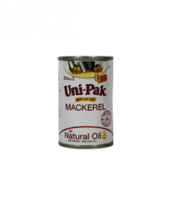 UNIPAK MACKEREL IN NATURAL OIL 155G