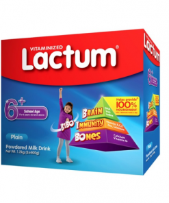 LACTUM POWDER 6+ PLAIN 1.2KG MILK FOR KIDS 6YRS+