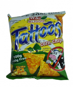 TATTOOS CORN CHIPS 120G