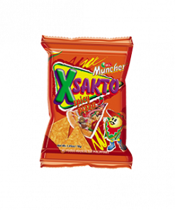 XSAKTO CORN CHIPS SPICY PIZZA 10G BY 12'S