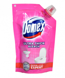 DOMEX TOILET CLEANER LIQUID BLEACH PINK POUCH 150ML