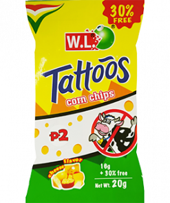 TATTOOS CORN CHIPS 20G