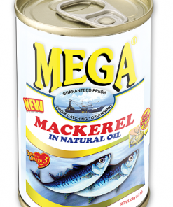 MEGA MACKEREL IN NATURAL OIL 155G
