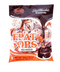FLAT TOPS MILK CHOCO 10S