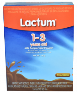 LACTUM 1-3YRS CHOCO 350G