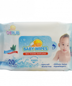 CHERUB BABY WIPES 20S