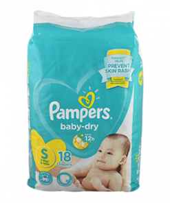 PAMPERS BABY DRY SMALL 18S
