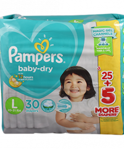 PAMPERS BABY DRY LARGE 30S