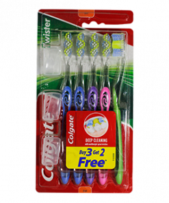 COLGATE TOOTH BRUSH TWISTER FRESH W/CAP 3+2