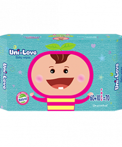 UNI-LOVE BABY WIPES UNSCENTED 70'S