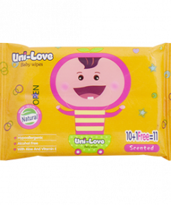 UNI-LOVE  BABY WIPES  SCENTED 10'S