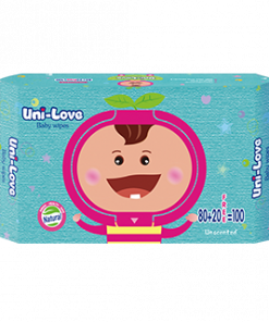 UNI-LOVE  BABY WIPES UNSCENTED 80S+20
