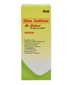 E-ZINC 55MG SYRUP 60ML