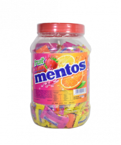 MENTOS FRUIT SQUARE JAR 200S