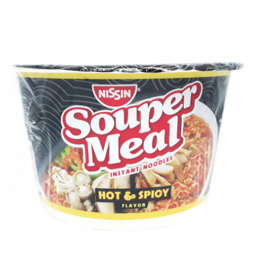 NISSIN SUPER MEAL INSTANT NOODLE HOT & SPICY 85G SRS Sulit