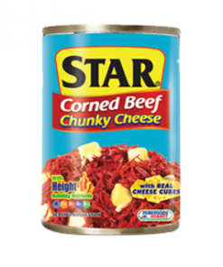 PUREFOODS STAR CORNED BEEF CHUNKY CHEESE 150G