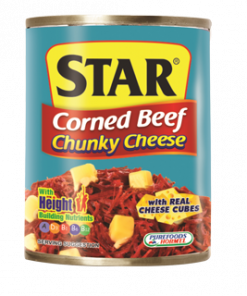 PUREFOODS STAR CORNED BEEF CHUNKY CHEESE 260G