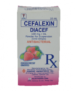 DIACEF CEFALEXIN 100MG 10ML DROPS