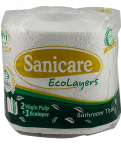 SANICARE BATHROOM TISSUE SOLO 600 SHEETS 3PLY