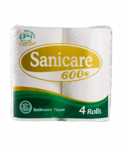 SANICARE TISSUE ROLL 3PLY 600S 4S