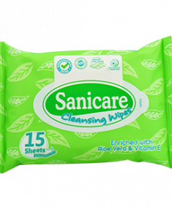 SANICARE CLEANSING WIPES 15 SHEETS