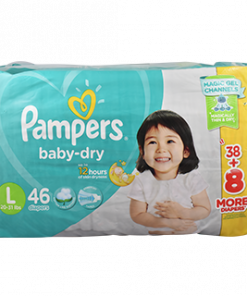 PAMPERS DRY JUMBO LARGE 46S