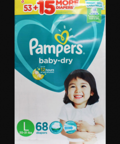 PAMPERS DRY JUMBO LARGE 68S