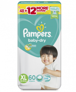 PAMPERS DRY JUMBO XL 60S