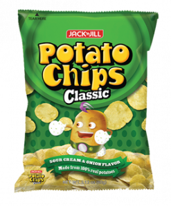 JACK N JILL POTATO CHIPS CLASSIC SOUR CREAM & ONION 60G