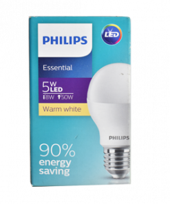 PHILIPS ESSENTIAL LED BULB E27-5W WARMWHITE