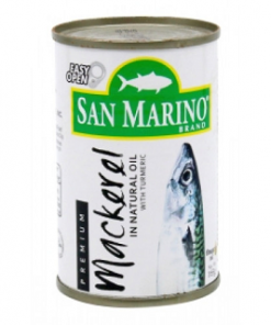 SAN MARINO MACKEREL IN NATURAL OIL 165G