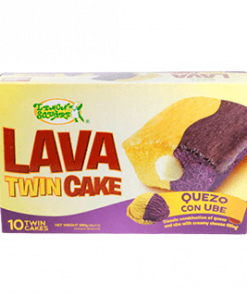 LEMON SQUARE LAVA CAKE QUEZO CON UBE 10'S