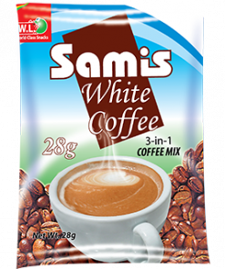 SAMIS 3IN1 WHITE COFFEE 28G