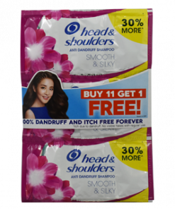 H&S SHAMPOO SMOOTH&SILKY 12ML 11+1